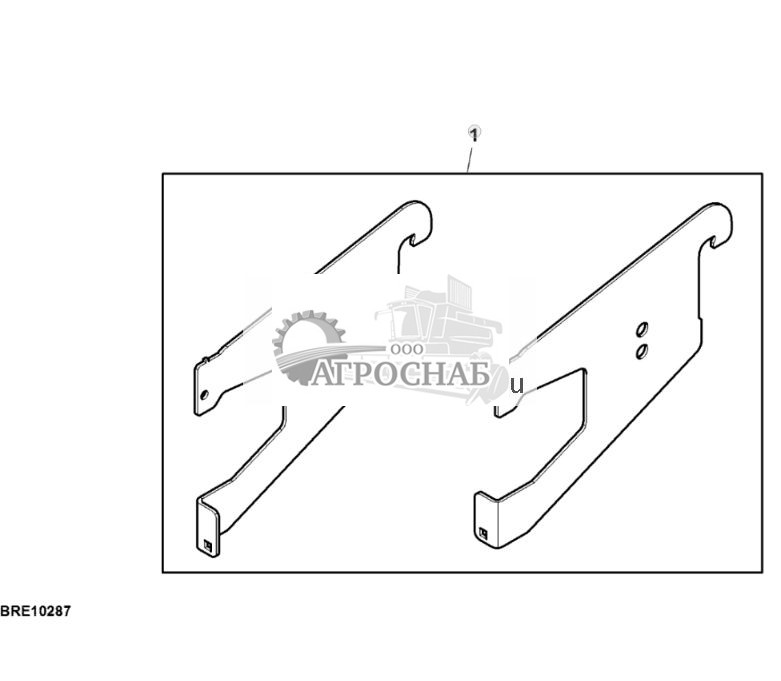 Комплект для самостоятельной установки, кронштейн переднего вспомогательного ящика - ST865317 435.jpg